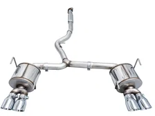 Touring Edition Catback Exhaust for VB Subaru WRX - 4" Chrome Silver Tips image 3