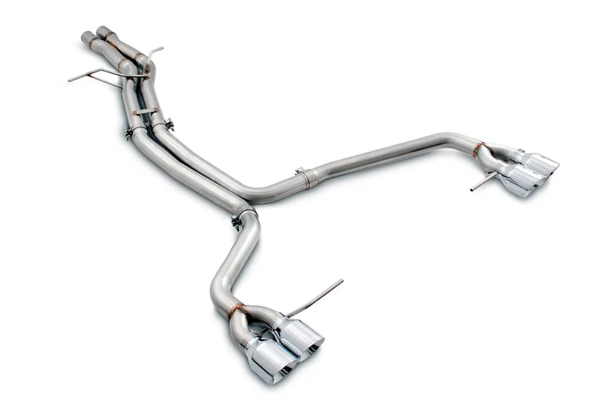 Touring Edition Catback Exhaust for Porsche Macan S / GTS / Turbo - Chrome Silver 102mm Tips