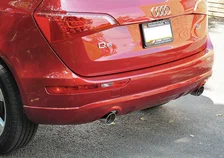 Non-Resonated Exhaust System (Downpipe-Back) for 8R Q5 3.2L -- Diamond Black Tips image 4