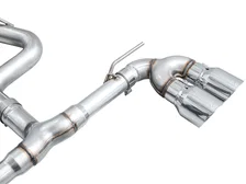 Track Edition Exhaust for Volkswagen MK8 Golf R - Chrome Silver Tips image 4