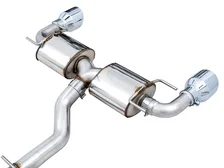 Touring Edition Exhaust for Subaru BRZ / Toyota GR86 / Toyota 86 / Scion FR-S - 5" Chrome Silver Tips image 3