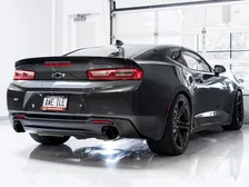 Track Edition Axleback Exhaust for Gen6 Camaro SS/LT1, Dual Outlet - 4.5" Diamond Black Tips image 2