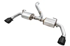 Tread Edition Axleback Dual Exhaust for Jeep JL/JLU 3.6L/2.0T - Diamond Black Tips image 1