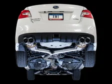 Touring Edition Exhaust for 2015+ VA WRX Sedan - 4" Chrome Silver Quad Tips image 5