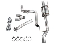 0FG Dual Side Exit Exhaust for Ford F-150 Regular Cab - 4.5" Chrome Silver Tips image 5
