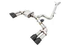 SwitchPath™ Exhaust for Audi 8V S3 - 4" Diamond Black Tips image 1