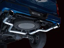 0FG Dual Split Rear Exhaust for '21+ Ford F-150 - 5" Chrome Silver Tips image 8