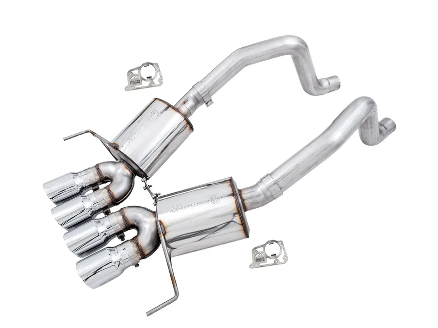 Touring Edition Axleback Exhaust for C7 Corvette - 4.5" Chrome Silver Tips
