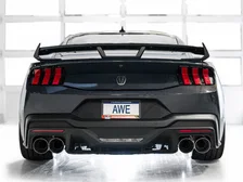 Track Edition Exhaust for S650 Ford Mustang Dark Horse - Quad Chrome Silver Tips image 8