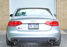 Touring Edition Exhaust for Audi B8 S4 3.0T - 3.5" Chrome Silver Tips image 3