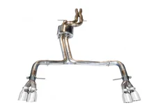 Track Edition Exhaust for Audi B8 S4 3.0T - 4" Chrome Silver Tips image 1