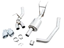 0FG Single Side Exit Catback Exhaust for 4th Gen RAM 1500 5.7L (without bumper cutouts) - Dual Chrome Tips image 4