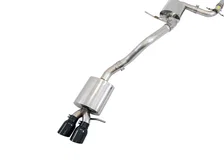 Touring Edition Exhaust for MK6 Jetta 1.4T - Diamond Black Tips image 1