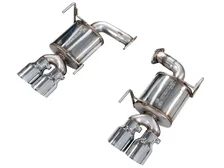 Touring Edition Axleback Exhaust for VB Subaru WRX - 4" Chrome Silver Tips image 1