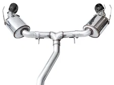 Touring Edition Exhaust for FE1 Civic Si/DE4 Acura Integra - 5" Diamond Black Tips image 4