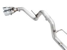 0FG Dual Side Exit Exhaust for '21+ Ford F-150 - 4.5" Chrome Silver Tips image 3