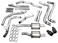 0FG Catback Exhaust for 2025+ RAM 1500 3.0TT Standard and High Output - 5” Diamond Black Tips image 7