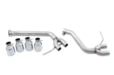 Track Edition Axleback Exhaust for Porsche Macan S / GTS / Turbo - Chrome Silver 102mm Tips image 1