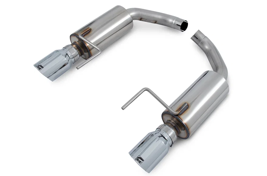 AWE Tuning 3015-32086, Touring Edition Axleback Exhaust for S550 Mustang EcoBoost - Chrome Silver Tips