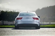 Touring Edition Exhaust for Audi C7 A7 3.0T - 4" Diamond Black Tips image 4