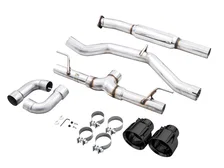 Track Edition Exhaust for Subaru BRZ / Toyota GR86 / Toyota 86 / Scion FR-S - 5" Diamond Black Tips image 4