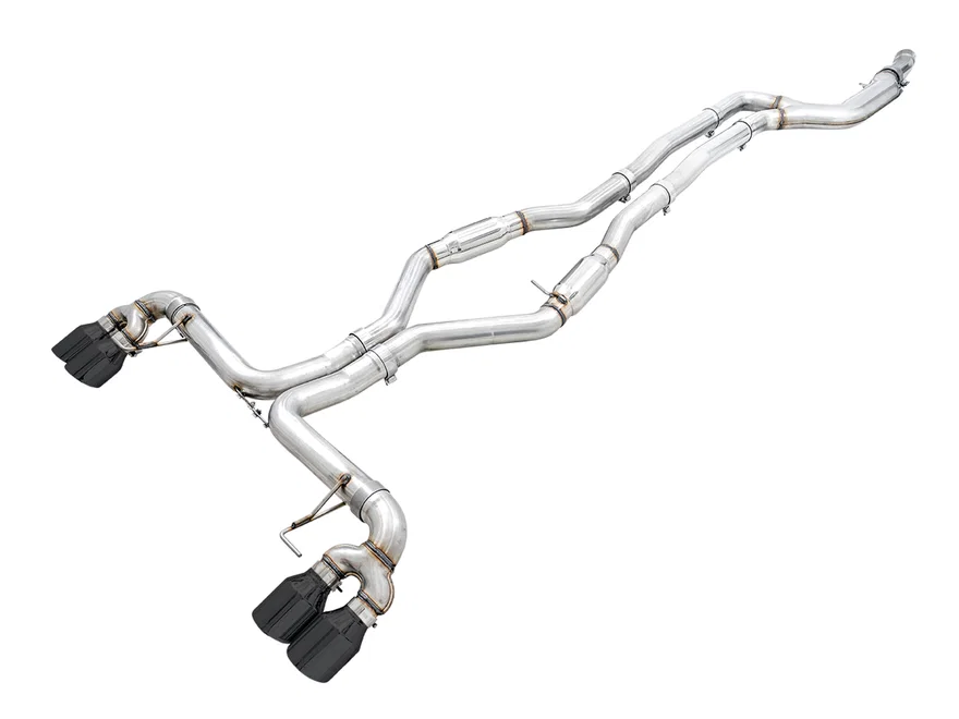 Track Edition Exhaust for G2X M340i / M440i - 4" Diamond Black Tips for BMW