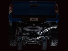 0FG Exhaust with BashGuard for 3rd Gen Tacoma - Dual Chrome Silver Tips image 12