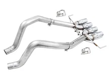 Track Edition Axleback Exhaust for C7 Corvette - 4.5" Chrome Silver Tips image 1