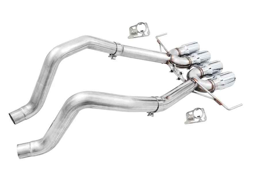 Track Edition Axleback Exhaust for C7 Corvette - 4.5" Chrome Silver Tips