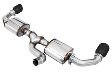 Tread Edition Axleback Dual Exhaust for Jeep JK/JKU 3.6L - Diamond Black Tips image 3