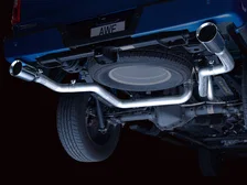 0FG Dual Split Rear Exhaust for '21+ Ford F-150 - 5" Chrome Silver Tips image 7
