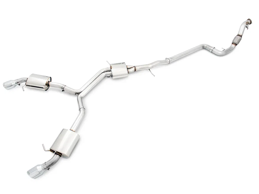 Touring Edition Exhaust for B9 A4 - 4" Chrome Silver Tips for Audi A4 Quattro