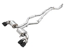 Resonated Touring Edition Exhaust for G2X M340i / M440i - 4" Diamond Black Tips for BMW image 1