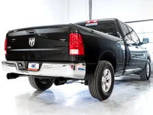 0FG Dual Rear Exit Catback for 4th Gen RAM 1500 5.7L (without bumper cutouts) - Diamond Black Tips image 5