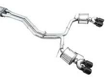 Touring Edition Exhaust for Audi C8 S6/S7 - 4.5" Diamond Black Tips image 6