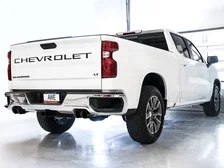 0FG Catback Exhaust for 4th Gen Silverado/Sierra 1500 6.2L (with bumper cutouts) - 4" Diamond Black Tips image 9