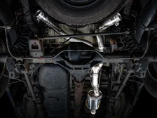0FG Dual Rear Exit Catback for 4th Gen RAM 1500 5.7L (without bumper cutouts) - Chrome Silver Tips image 10