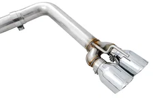 Track Edition Exhaust for 15+ Challenger 6.4 / 6.2 SC - Chrome Silver Quad Tips image 3