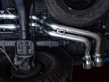 0FG Exhaust with BashGuard for 3rd Gen Tacoma - Dual Chrome Silver Tips image 17