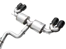 Touring Edition Exhaust for Volkswagen MK8 Golf R - Diamond Black Tips image 3