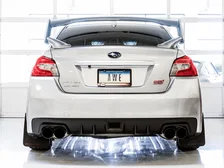 Touring Edition Exhaust for VA STI / GV WRX / GV STI Sedan - 4" Diamond Black Quad Tips for Subaru image 5