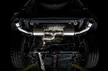 Tread Edition Axleback Dual Exhaust for Jeep JK/JKU 3.6L - Chrome Silver Tips image 9