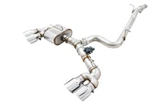 SwitchPath™ Exhaust for MK7 Golf R - Chrome Silver Tips, 102mm image 1