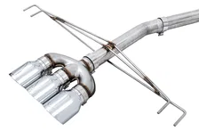 Track Edition Exhaust for FK8 Civic Type R (includes Front Pipe) - Triple Chrome Silver Tips image 4