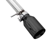 0FG Catback Split Rear Exit Exhaust for 4th Gen Silverado/Sierra 1500 5.3L (Flat Bumper) - Dual Diamond Black Tips image 5