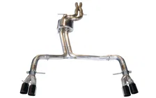 Track Edition Exhaust for Audi S5 3.0T - 4" Diamond Black Tips image 1