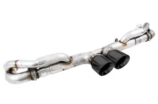 SwitchPath™ Exhaust for Porsche 991.1 / 991.2 GT3 / RS - Diamond Black Tips image 1