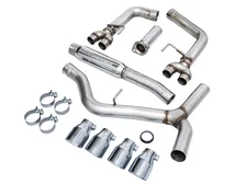 Track Edition Catback Exhaust for VB Subaru WRX - 4" Chrome Silver Tips image 5