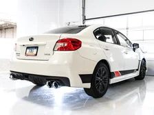 Track Edition Exhaust for VA / GV WRX / STI Sedan - 4" Chrome Silver Quad Tips for Subaru image 4