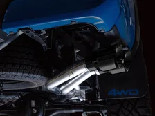 0FG Exhaust with BashGuard for 3rd Gen Tacoma - Dual Diamond Black Tips image 23